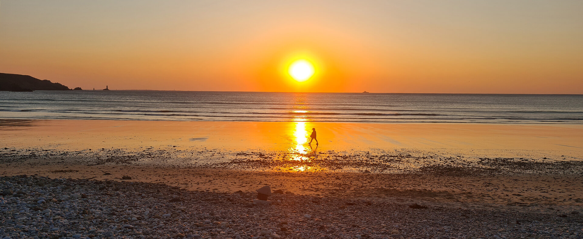 La plage à proximité du camping Pors Peron en Bretagne