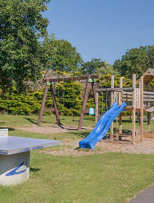 Play area at campsite Pors Peron in Brittany