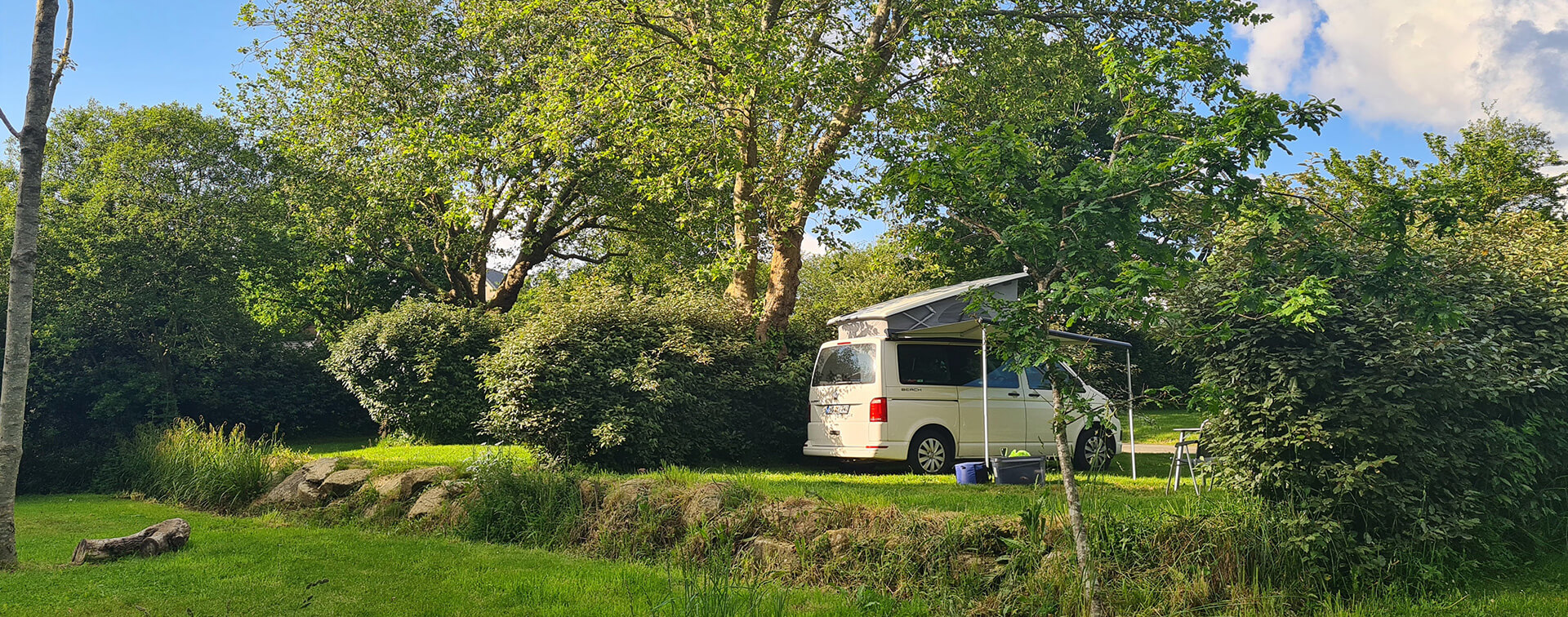 Wohnmobil-Campingplatz in Süd-Finistère auf dem Campingplatz Pors Perón, Campingplatz in der Bretagne