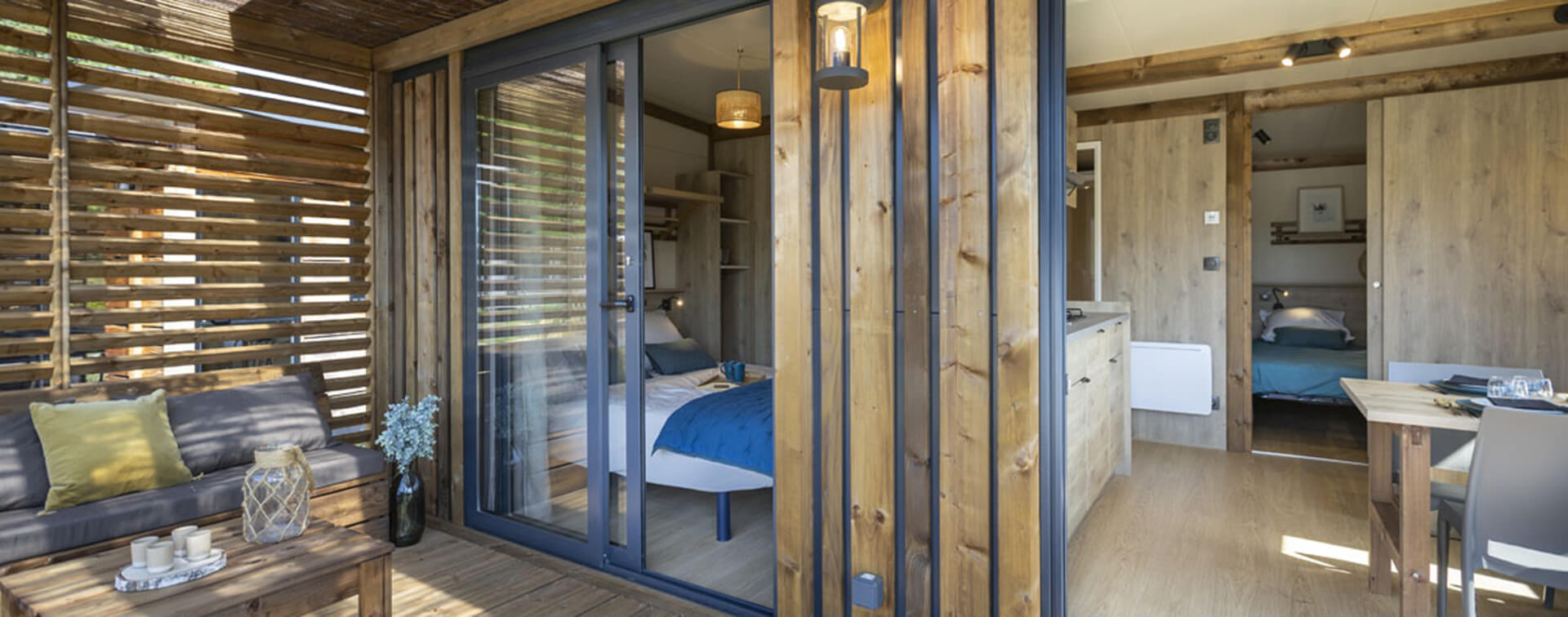 Chaletvermietung bei Camping Pors Peron in der Bretagne