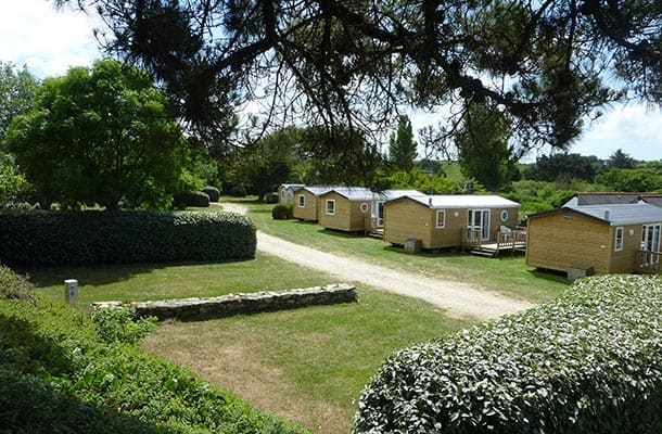 Mobile-home rentals in Brittany, campsite Pors Peron at Cap Sizun in the Finistère region