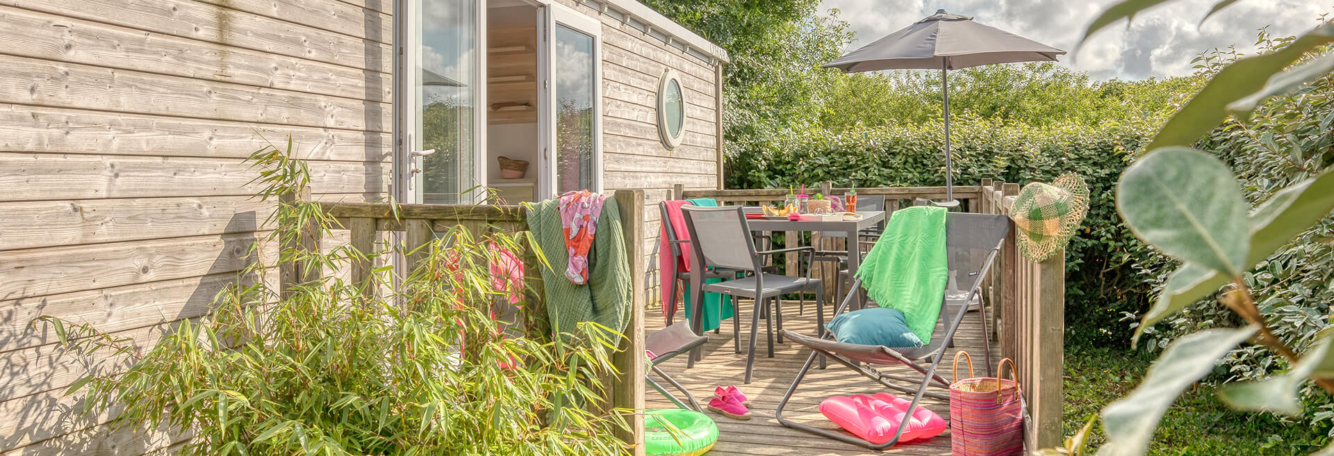 Verhuur van stacaravans in Zuid-Finistère op de camping Pors Perón, camping in Bretagne