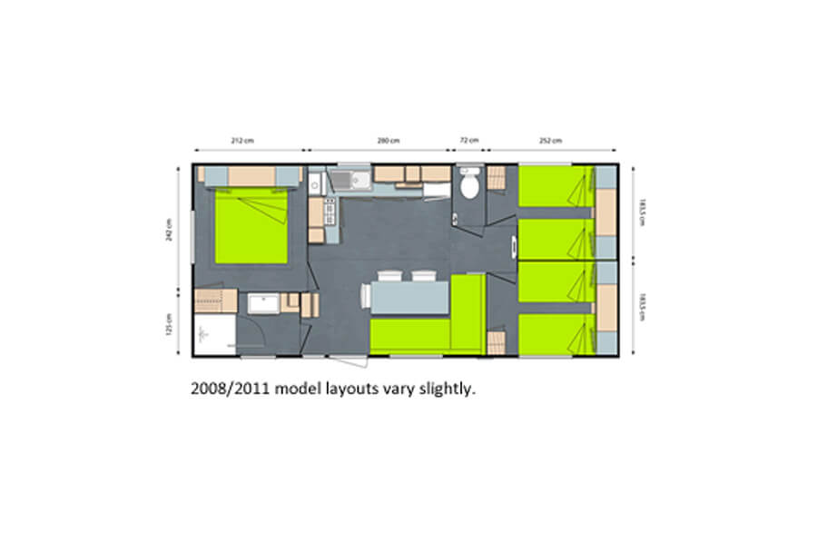 Kaart van de Azur stacaravan